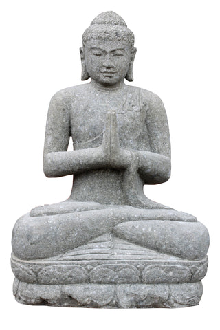 75cm sitting buddha with greeting hand pose