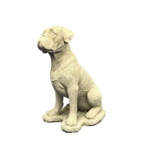 Boxer dog stone ornament