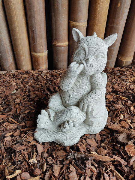 Nose Picking Dragon Stone Ornament