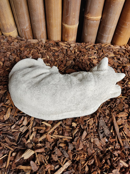 Lazy Cat Stone Ornament