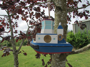 Tugboat birdhouse