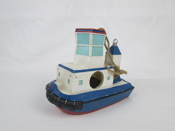 Tugboat birdhouse