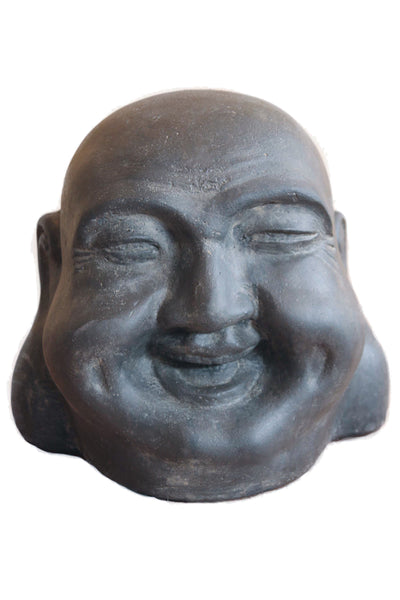 Decorative buddha head stone ornament