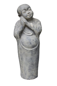 standing stone monk child ornament