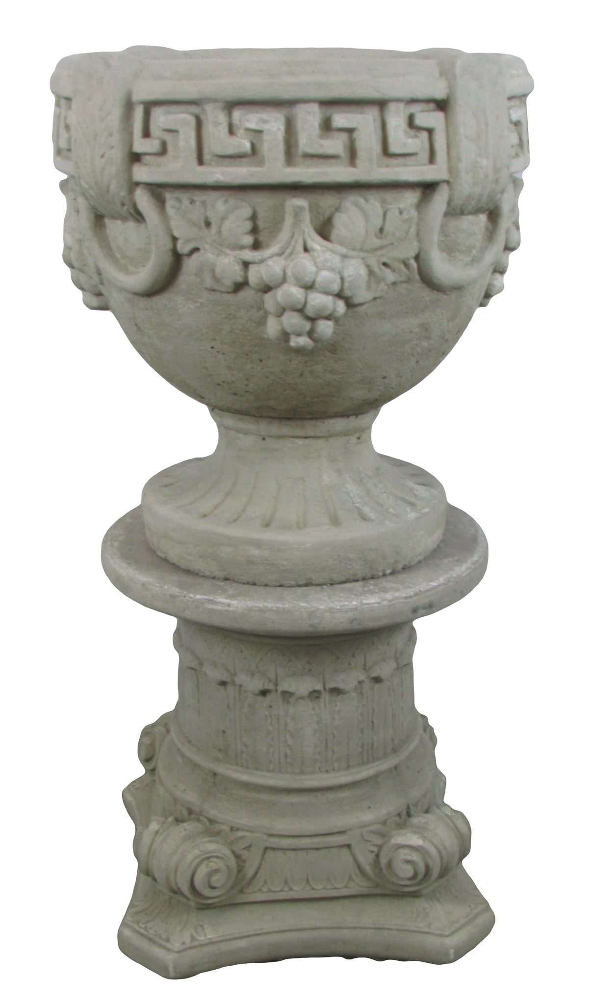 Grecian Stone Urn with Pedestal