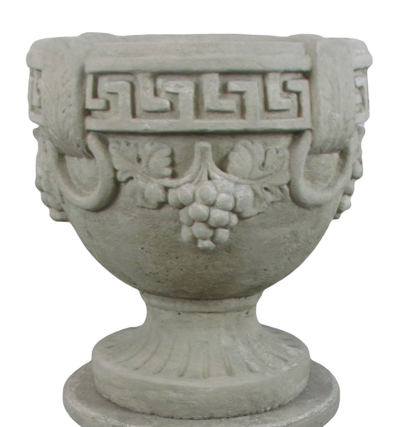 Grecian stone urn plant pot