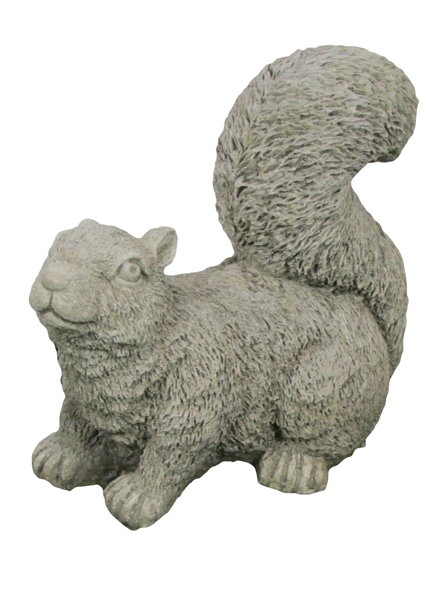 Decorative stone squirrel ornament