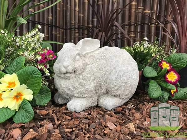 Decorative rabbit stone ornament