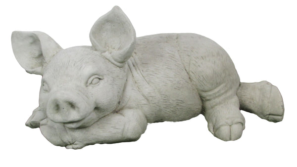 Resting Pig Stone Ornament