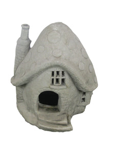 Decorative stone mushroom house ornament