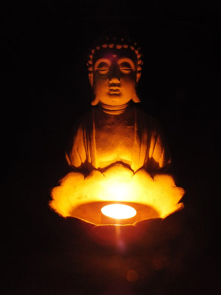 Buddha with stone font