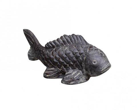 Decorative stone koi fish ornament 43cm